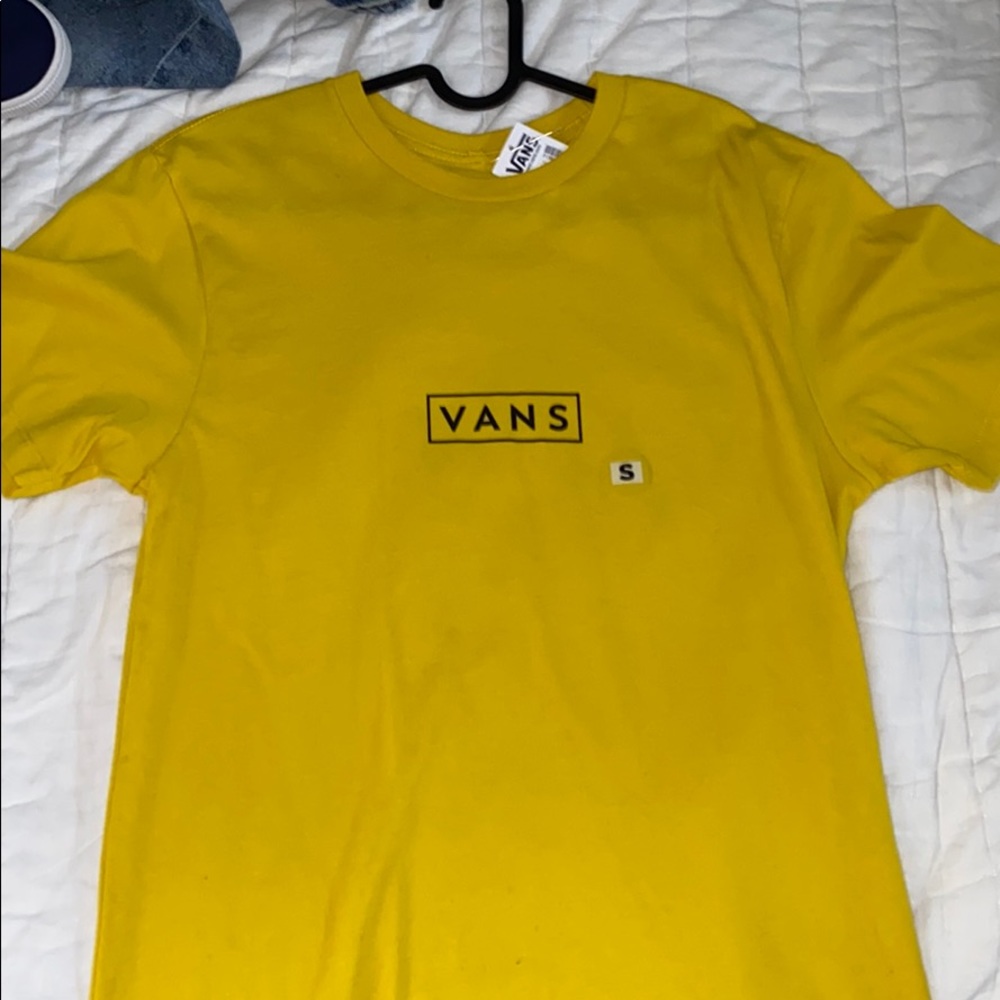 Yellow men’s vans t shirt